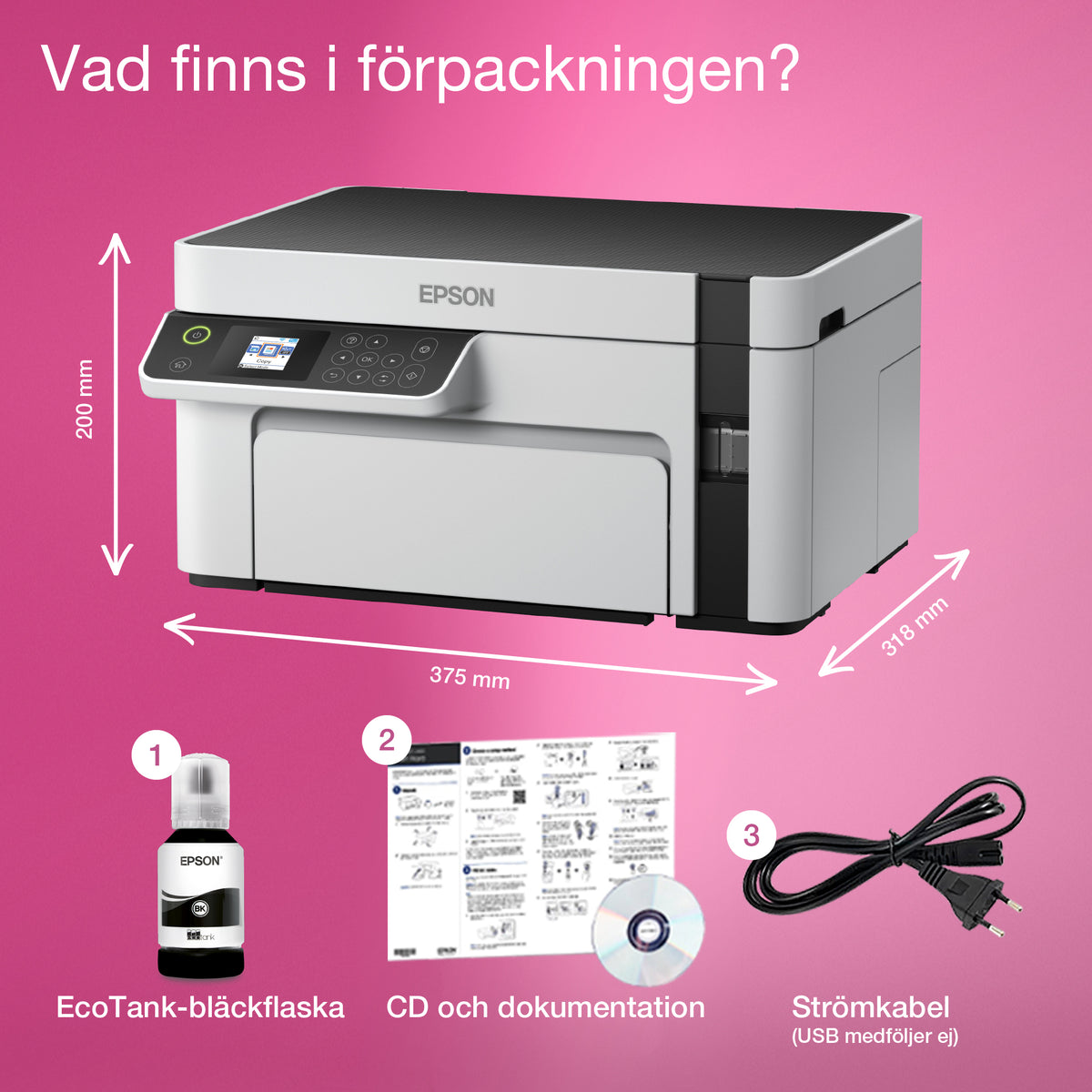 Epson EcoTank ET-M2120 - Bläckstråleskrivare