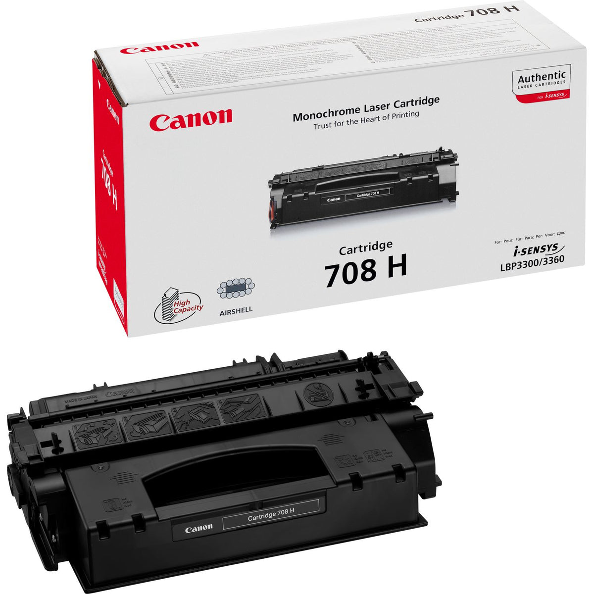 Canon 708H Tonerkassett Original Svart