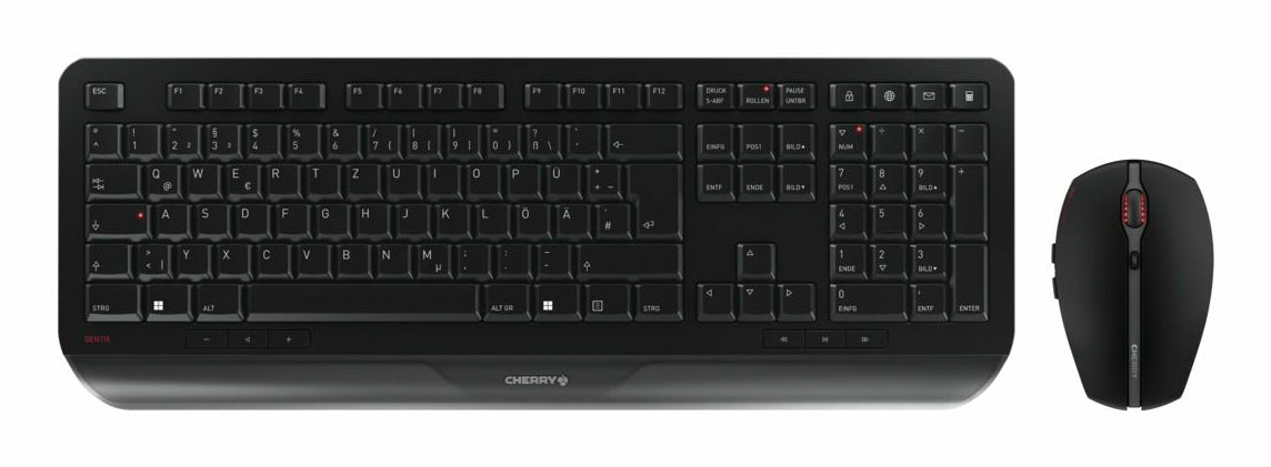 CHERRY JD-7000DE-2 tangentbord Mus inkluderad Hem / Kontor RF Trådlös QWERTZ tyska