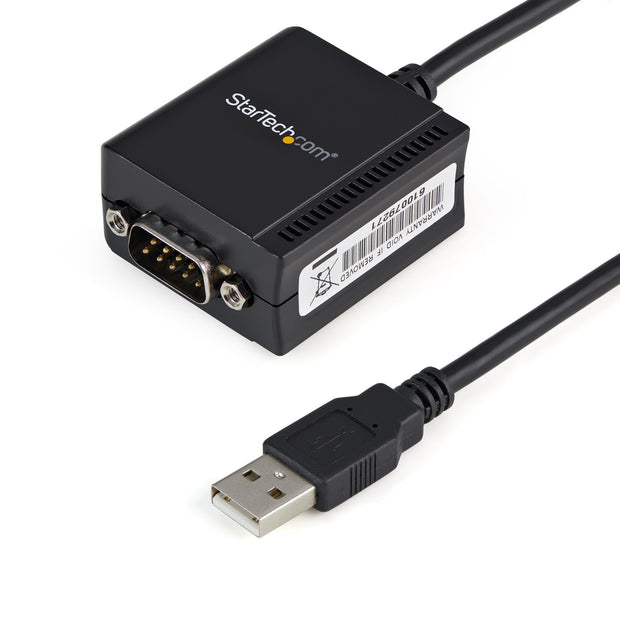 StarTech.com FTDI USB till seriell RS232-kabeladapter med 1 port och COM-retention