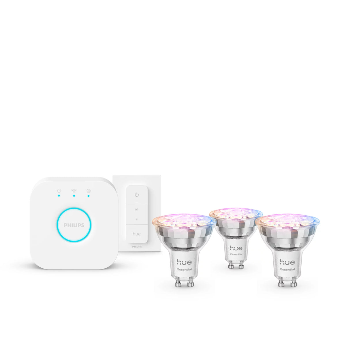 Philips Hue White och Color Ambiance Essential startpaket: 3 st GU10 smarta