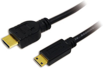 LogiLink CH0021 HDMI-kabel 1 m HDMI Typ A (standard) HDMI Type C (Mini) Svart