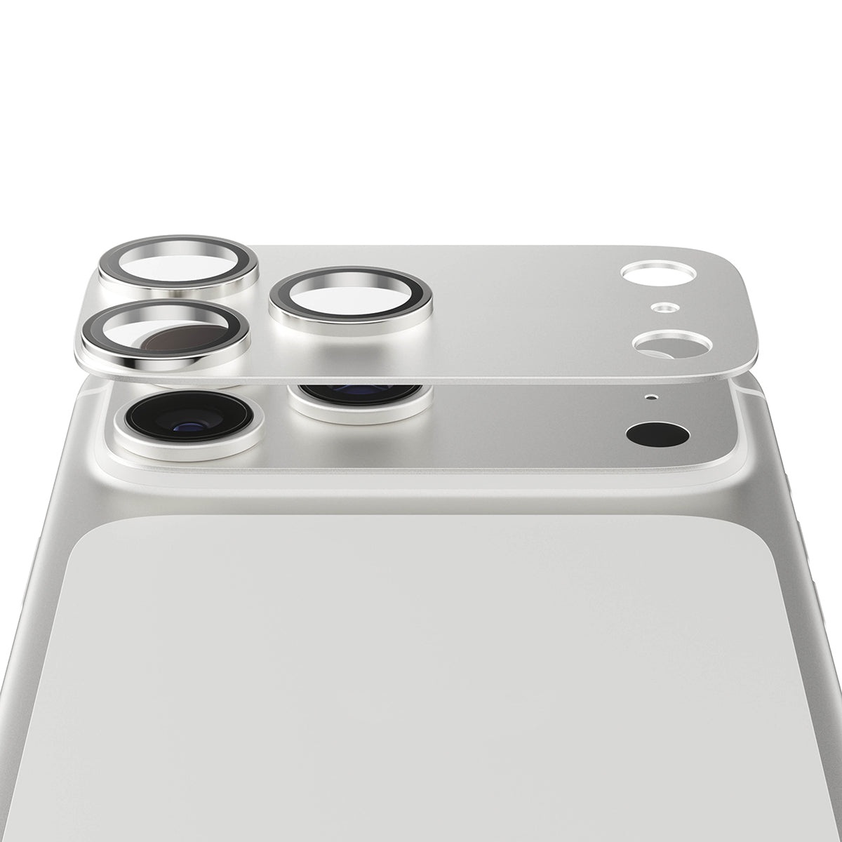 PanzerGlass Fender Camera Protector Silver iPhone 17 Pro Genomskinligt skärmskydd