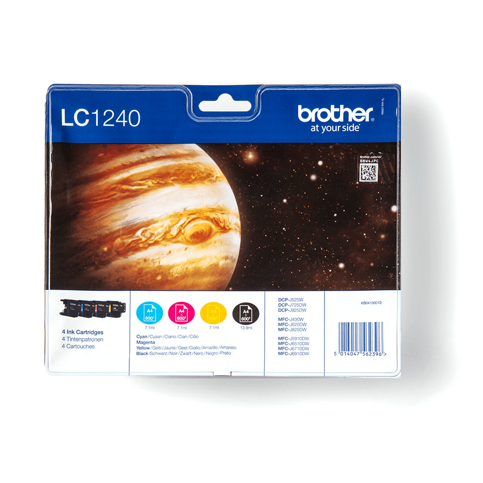 Brother LC1240VALBP bläckpatroner Original Svart