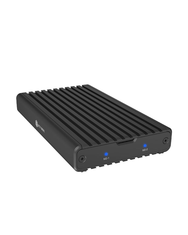 ICY BOX IB-2817M-C32 SSD-inkapsling Svart M.2