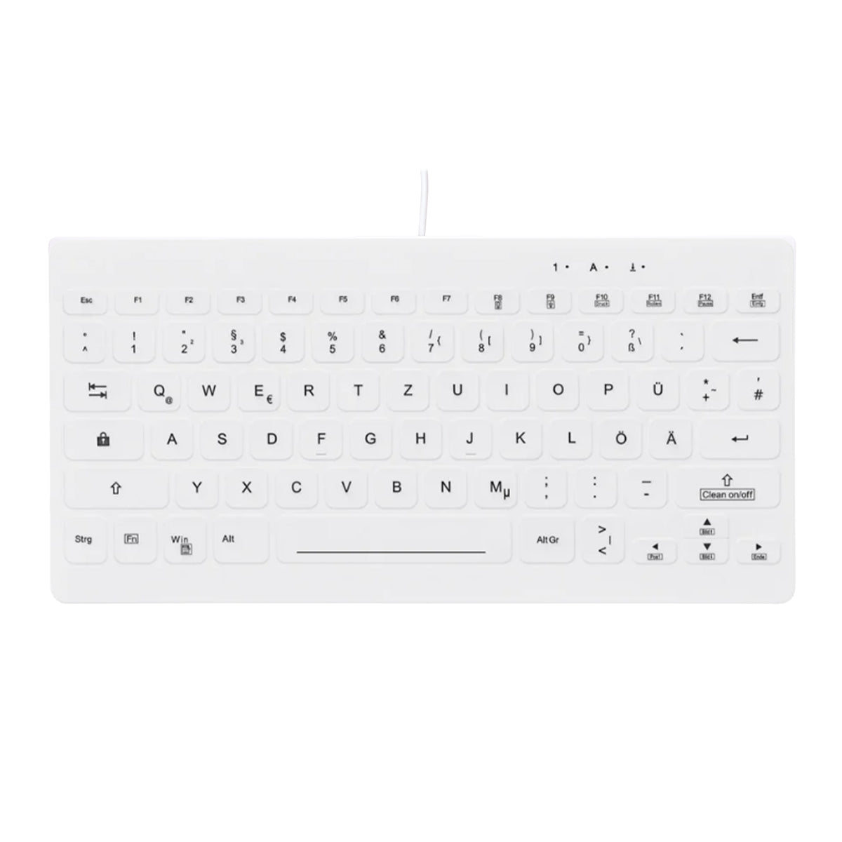 Contour Design Active Key AK-C4112 tangentbord Medical USB QWERTZ tyska Vit