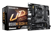 GIGABYTE B550M DS3H R2 moderkort AMD B550 Uttag AM4 micro ATX