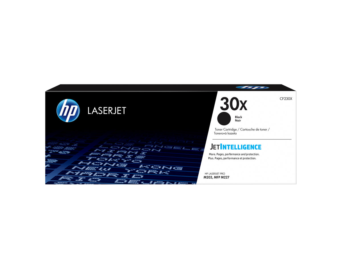 HP 30X svart original LaserJet-tonerkassett med hög kapacitet