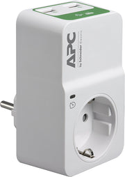 APC PM1WU2-GR överspänningsskydd Vit 1 AC-utgångar 230 V