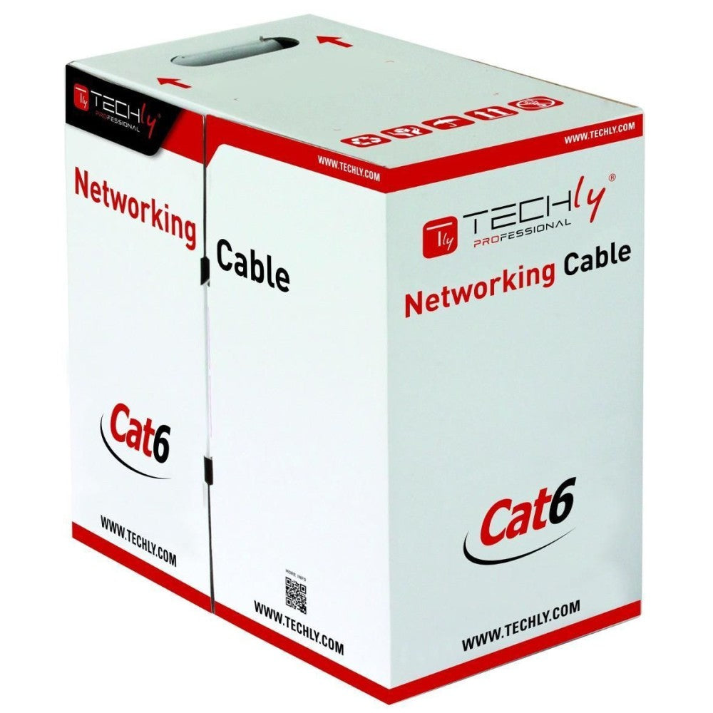 Techly ITP6-CCA-305-BL nätverkskablar Blå 305 m Cat6 U/UTP (UTP)