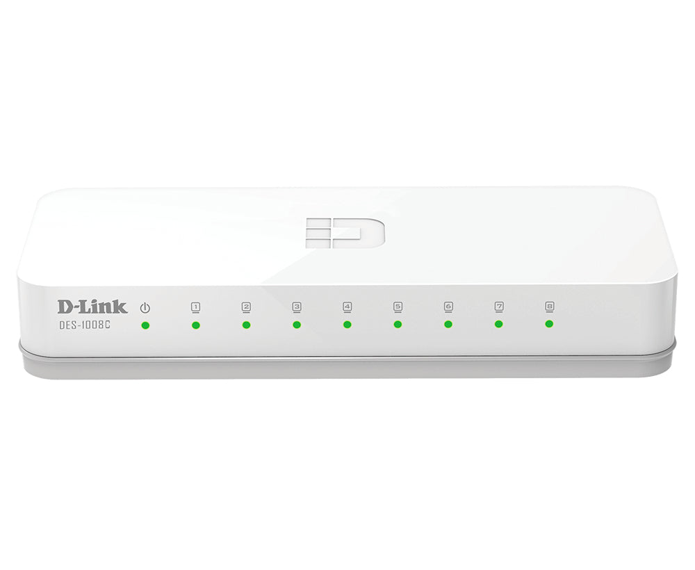 D-Link 0 Ohanterad Fast Ethernet (10/100) Skrivbord Vit