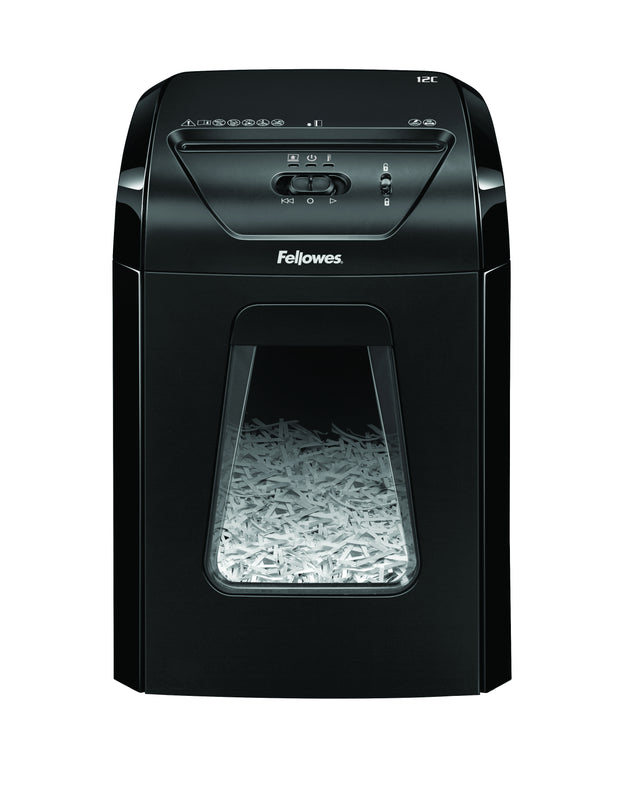 Fellowes Powershred 12C dokumentförstörare Tvärsgående skärning