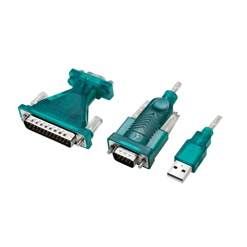 LogiLink UA0042B konverterare/repeaters/isolatorer USB 2.0 RS-232 Grön