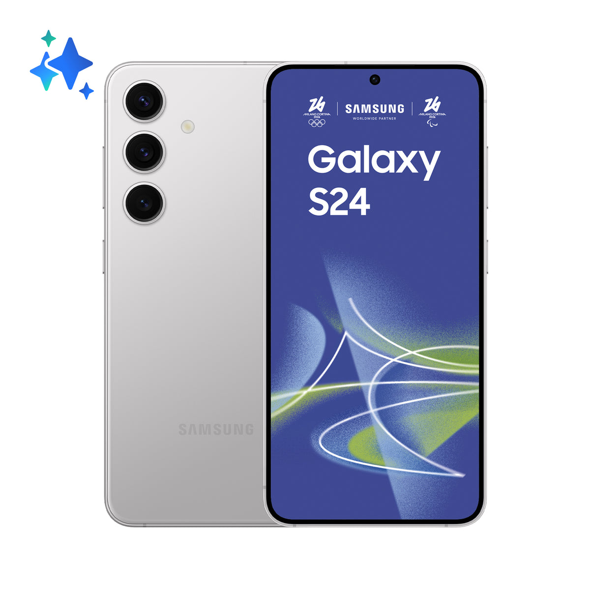 Samsung Galaxy S24 - 256 GB - Grå, Marmorfärgad