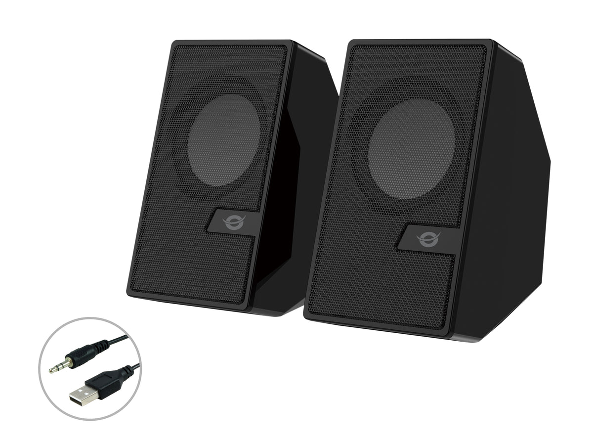 Conceptronic BJORN02B högtalare 2-vägs Svart Kabel & Trådlös 6 W