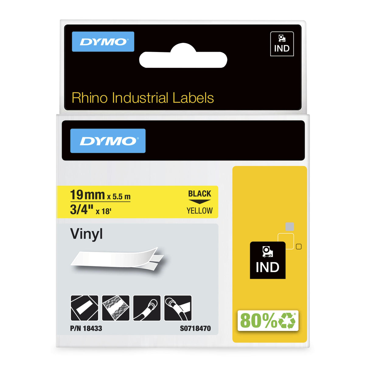 DYMO Industriella Rhino-vinyletiketter