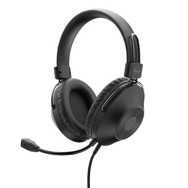 Trust HS-250 Headset Kabel Huvudband Samtal/musik Svart