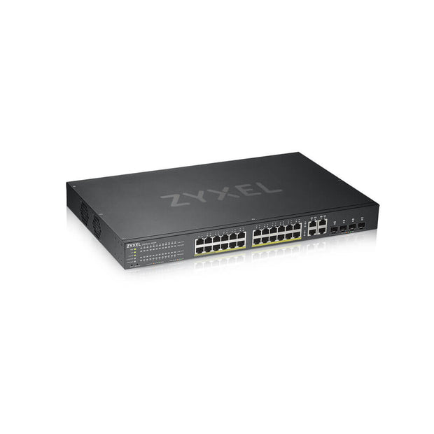 Zyxel GS1920-24HPV2 hanterad Gigabit Ethernet (10/100/1000) Strömförsörjning via Ethernet (PoE) stöd Svart