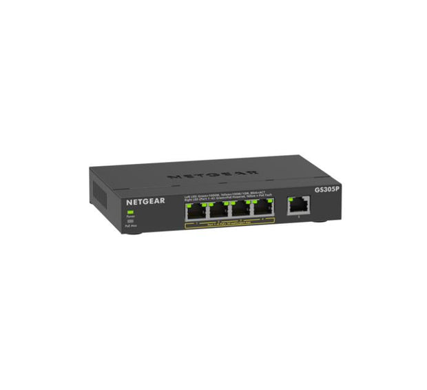 NETGEAR GS305Pv3 Ohanterad Gigabit Ethernet (10/100/1000) Strömförsörjning via Ethernet (PoE) stöd Svart