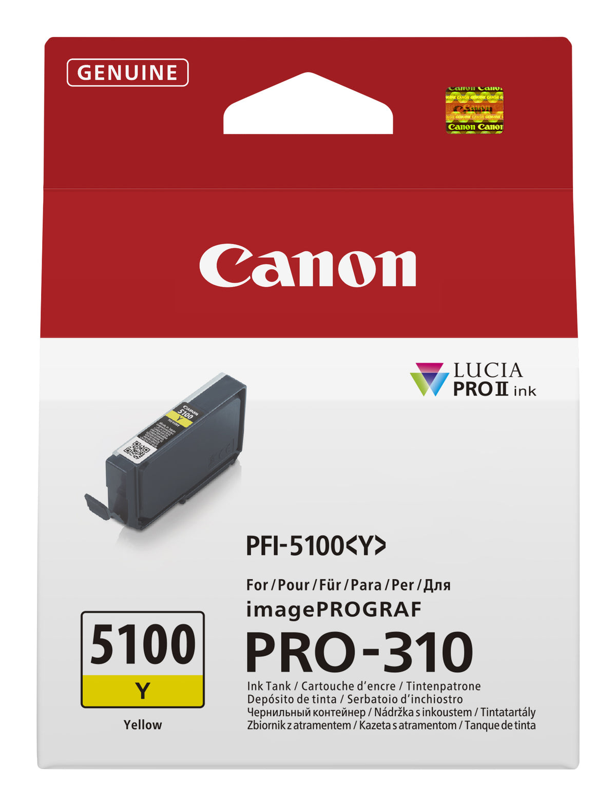 Canon PFI-5100 Y bläckpatroner Original Gul