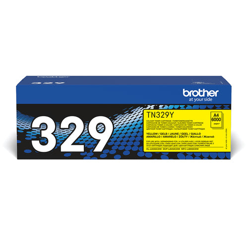 Brother TN-329Y Tonerkassett Original Gul
