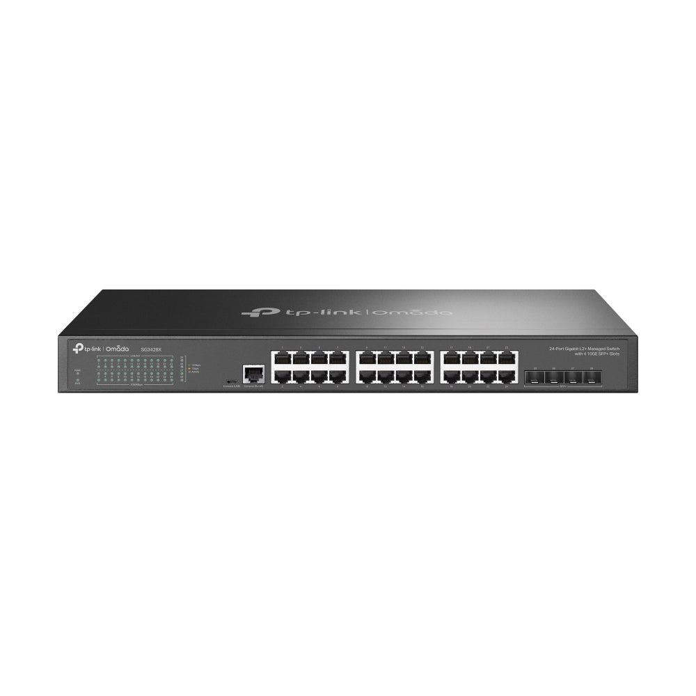TP-Link Omada SG3428X nätverksswitchar hanterad L2+/L3 Gigabit Ethernet (10/100/1000) 1U Svart