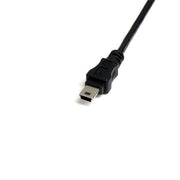 StarTech.com USBMUSBFM1 USB-kablar 0,3 m USB A Mini-USB B 0,48 Gbit/s Svart