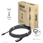 CLUB3D CAC-1405 USB-kablar USB 3.2 Gen 2 (3.1 Gen 2) 10 m USB A 5 Gbit/s Svart