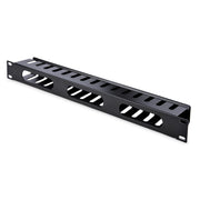 StarTech.com 1U horisontell kanalpanel för kabelhantering med fingrar och lock