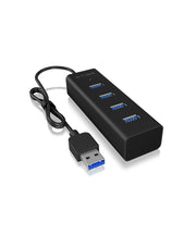 ICY BOX IB-HUB1409-U3 USB 3.2 Gen 1 (3.1 Gen 1) Type-A 5000 Mbit/s Svart