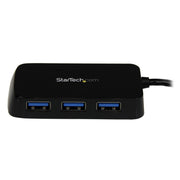 StarTech.com Bärbar SuperSpeed mini USB 3.0-hubb med 4 portar