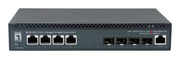 LevelOne XEL-0891 hanterad L3 10G Ethernet (100/1000/10000) Skrivbord Grå