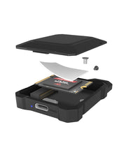 ICY BOX IB-1601MP-CU31 Hölje för lagringsenheter SSD-inkapsling Svart M.2
