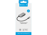 Sandberg 136-38 kortläsare USB 3.2 Gen 1 (3.1 Gen 1) Type-C Svart