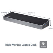StarTech.com USB 3.0-dockningsstation för trippelskärmar