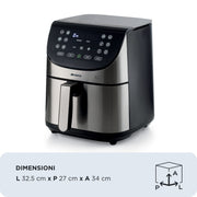 Ariete 4628/00 Single 7 l Fristående 1800 W Varmluftsfritös Svart