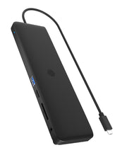 ICY BOX IB-DK2116-C Dockning USB 3.2 Gen 2 (3.1 Gen 2) Type-C Svart