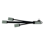 LogiLink UA0361 gränssnittshubbar USB 3.2 Gen 1 (3.1 Gen 1) Type-C 5000 Mbit/s Silver
