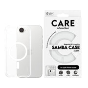 PanzerGlass CARE by Samba Case Transparent w. White Qi Compatible iPhone 17e
