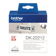 Brother DK-22212 etikett-tejp Svart på vitt