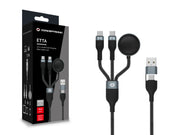 Conceptronic ETTA08B15 USB-kablar USB 2.0 1,5 m USB A 2 x USB C 0,48 Gbit/s 100 W