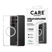 PanzerGlass CARE by Urban Explorer Case Transparent w. White Qi Samsung Galaxy S26