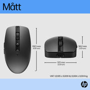 HP 710 laddningsbar tyst mus