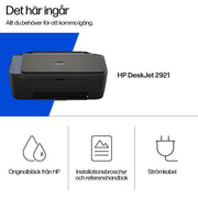 HP DeskJet 2921 Trådlöst All-in-One Färg Skrivare - Termisk bläckstråle - Duplex