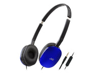 JVC HA-S160M-AU hörlur och headset Kabel Huvudband Samtal/musik Blå
