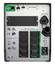 APC SMT1500IC strömskydd (UPS) Linjeinteraktiv 1,5 kVA 1000 W 8 AC-utgångar