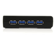 StarTech.com Svart SuperSpeed USB 3.0-hubb med 4 portar