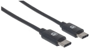 Manhattan 354875 USB-kablar USB 2.0 2 m USB C 0,48 Gbit/s Svart