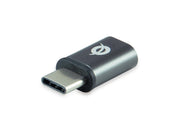 Conceptronic DONN05G kabelomvandlare (hane/hona) USB 2.0 Type-C USB 2.0 Micro Svart