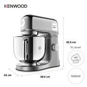 Kenwood kMix Special Edition Stativmixer 1000 W Krom